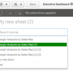 Qlik sense extension Story Search